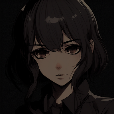 Image For Post | Profile picture with a mysterious female anime character, dark aesthetic with subtle splashes of vibrant colors. anime pfp dark aesthetic for females pfp for discord. - [anime pfp dark aesthetic Collection](https://hero.page/pfp/anime-pfp-dark-aesthetic-collection)