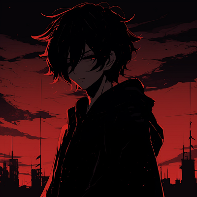Image For Post Anime Character with Red Background - diverse selection of anime pfp dark aesthetic