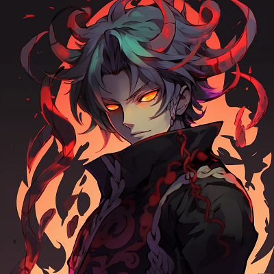 Image For Post | Fierce gaze of Tanjiro, intense expression with emerald eyes. anime demon pfp for fans pfp for discord. - [Anime Demon PFP Collection](https://hero.page/pfp/anime-demon-pfp-collection)