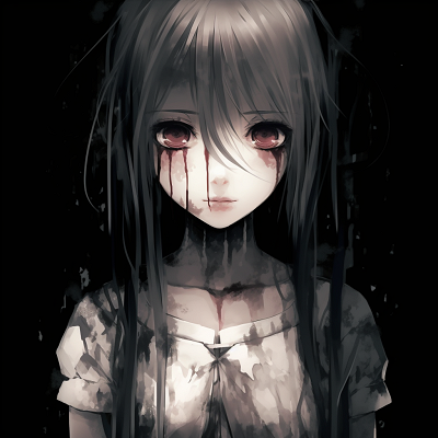 Image For Post Anime Girl with Ghoul Features - conceptual ideas for scary anime pfp