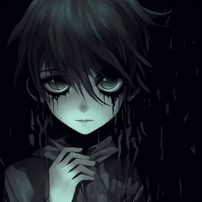 Image For Post | A fear-inducing specter in anime style, ominous color scheme and chilling silhouettes. macabre scary anime pfp pfp for discord. - [Scary Anime PFP Collection](https://hero.page/pfp/scary-anime-pfp-collection)