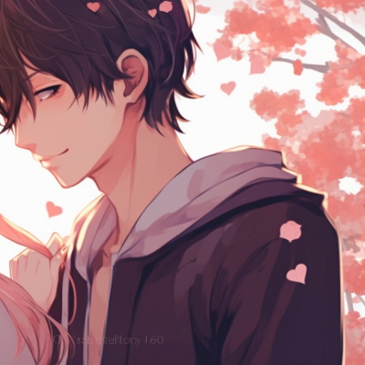 Image For Post | Two characters beneath blossoming sakura trees, one handing a flower to the other, styled in soft pastel colors. couple match pfp in art style pfp for discord. - [couple match pfp, aesthetic matching pfp ideas](https://hero.page/pfp/couple-match-pfp-aesthetic-matching-pfp-ideas)