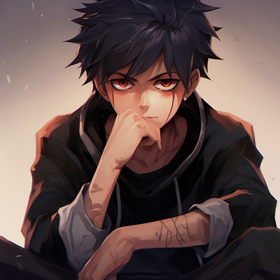 Image For Post | Anime boy in a contemplating pose, emphasis on facial expressions anime boy pfp cool pfp for discord. - [anime pfp cool](https://hero.page/pfp/anime-pfp-cool)