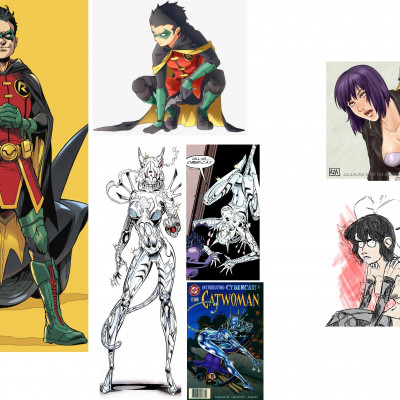 Image For Post | Requesting Damian Wayne hacking and fucking Cyber Cat like in any of the images on the right.