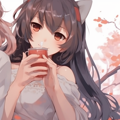 Image For Post | Two characters under springtime cherry blossoms, soft colors and delicate lines. exquisite best friends matching pfp in artwork pfp for discord. - [best friends matching pfp, aesthetic matching pfp ideas](https://hero.page/pfp/best-friends-matching-pfp-aesthetic-matching-pfp-ideas)