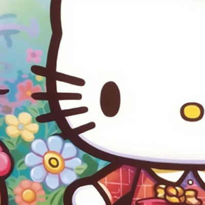 Image For Post | Hello Kitty characters surrounded by colorful flowers, bright hues and playful vibes. artistic hello kitty matching pfp ideas pfp for discord. - [matching pfp hello kitty, aesthetic matching pfp ideas](https://hero.page/pfp/matching-pfp-hello-kitty-aesthetic-matching-pfp-ideas)