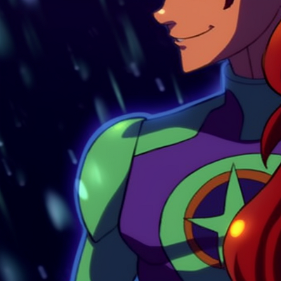 Image For Post Youthful Energy Unleashed - robin and starfire matching pfp in cartoons left side