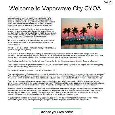 Image For Post Welcome to Vaporwave City CYOA