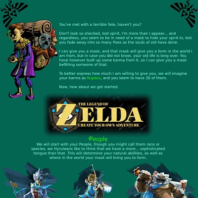 Image For Post Legend of Zelda CYOA by Kliktichik