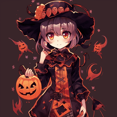 Image For Post | An anime girl portrayed as a vampire, with rich red tones and specific vampire details. anime girl halloween pfp - [Anime Halloween PFP Collections](https://hero.page/pfp/anime-halloween-pfp-collections)