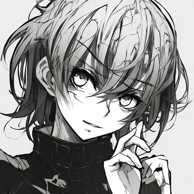 Image For Post | Anime character in monochrome, showcasing a balance between light and dark values. black and white anime pfp manga - [anime pfp manga optimized](https://hero.page/pfp/anime-pfp-manga-optimized)