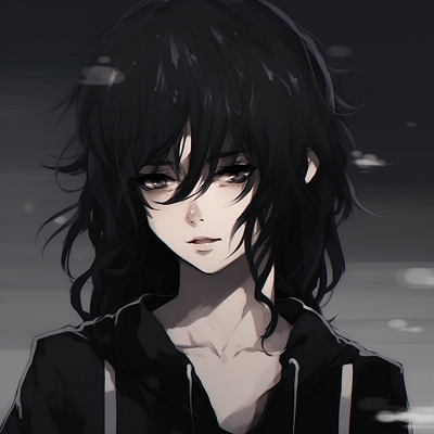 Image For Post | Anime character donning cat-eye glasses, dark artsy aesthetic and bold lines and colors. unique emo anime pfp - [emo anime pfp Collection](https://hero.page/pfp/emo-anime-pfp-collection)