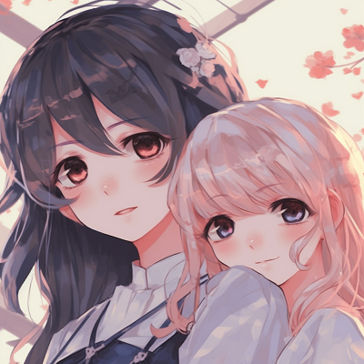 Image For Post | Anime companions under cherry blossoms, soft pink hues and flowy lines. anime friendship in matching pfp - [Matching PFP Anime Gallery](https://hero.page/pfp/matching-pfp-anime-gallery)