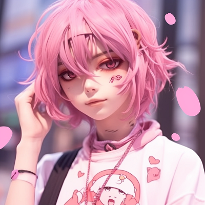 Image For Post | Serene anime character with a pink-themed setting, outlining the tranquil and peaceful scene. pink anime pfps for boys - [Pink Anime PFP](https://hero.page/pfp/pink-anime-pfp)