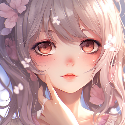 Image For Post | Pink-haired anime girl soft color palette and detailed eyes. anime girl pfp avatar anime pfp - [Anime girl pfp](https://hero.page/pfp/anime-girl-pfp)