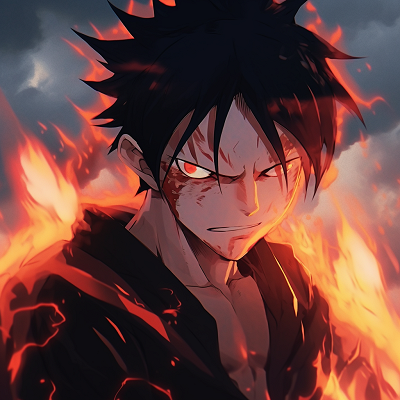 Image For Post | Endeavor from My Hero Academia, his flames billowing intensely. anime characters with fire powers - [Fire Anime PFP Space](https://hero.page/pfp/fire-anime-pfp-space)