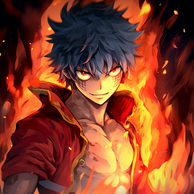 Image For Post | Anime character in heatwave like environment, strong focus on dynamic composition and bold lines. top fire anime pfp - [Fire Anime PFP Space](https://hero.page/pfp/fire-anime-pfp-space)