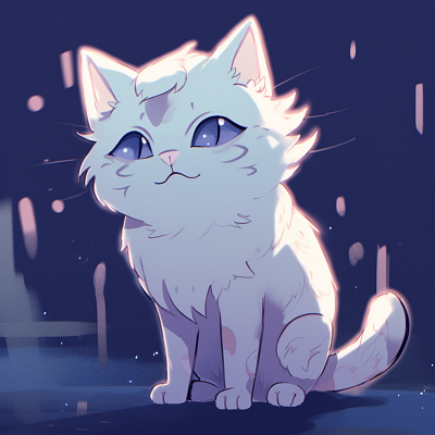 Image For Post | Cute cat character in a nightcap, pastel palette and glossy eyes. dreamy anime cat character pfp - [Anime Cat PFP Universe](https://hero.page/pfp/anime-cat-pfp-universe)