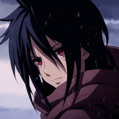 Image For Post | Sasuke Uchiha with a brooding expression, sharp outlines and dark tones. unique anime pfp gifs repository - [Center for Anime PFP GIFs Research](https://hero.page/pfp/center-for-anime-pfp-gifs-research)