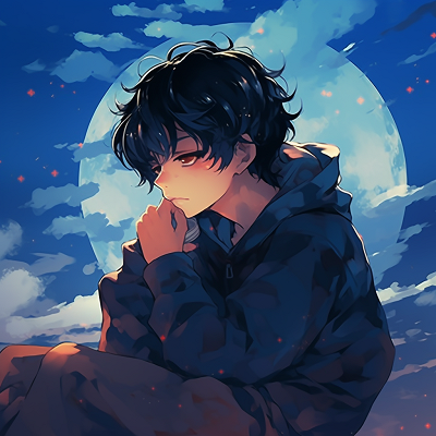 Image For Post | A tranquil anime character basking in gentle moonlight, highlighting the character's calm demeanor. chill anime pfp for boys - [Chill Anime PFP Universe](https://hero.page/pfp/chill-anime-pfp-universe)
