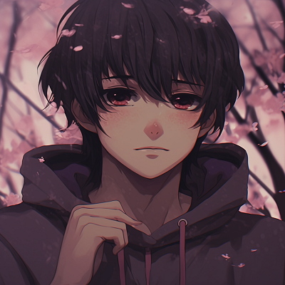 Image For Post | Profile picture showing a sad boy under cherry blossoms, smooth shading with a focus on pink blossom details. anime aesthetics with sad pfp - [Sad PFP Anime](https://hero.page/pfp/sad-pfp-anime)