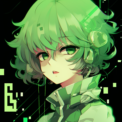 Image For Post | Green anime profile with mystical symbols, featuring vibrant colors and complex lines. green anime pfp aesthetic icons - [Green Anime PFP Universe](https://hero.page/pfp/green-anime-pfp-universe)