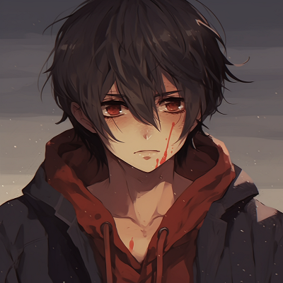 Image For Post | Close up of a downcast anime boy, detailed facial features and soft shading. sad pfp anime boy characters - [Sad PFP Anime](https://hero.page/pfp/sad-pfp-anime)