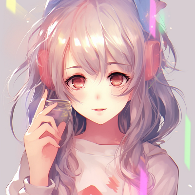 Image For Post | Anime character surrounded by an array of colors, known for its vibrant shades and unique art style. multicolored cute pfp anime - [cute pfp anime](https://hero.page/pfp/cute-pfp-anime)
