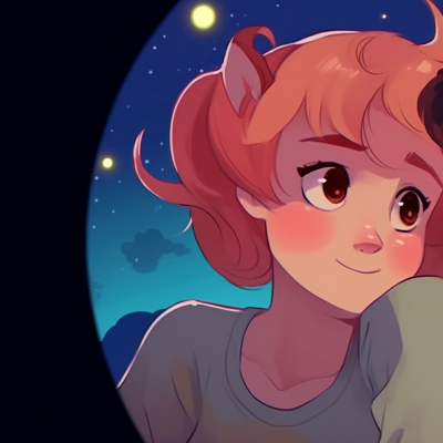 Image For Post | Two characters under a star-filled sky, multicolored hair, and celestial dress. creative cartoon pfp matches pfp for discord. - [matching pfp cartoon, aesthetic matching pfp ideas](https://hero.page/pfp/matching-pfp-cartoon-aesthetic-matching-pfp-ideas)