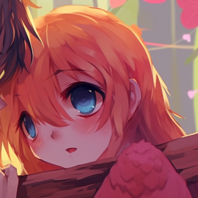 Image For Post | Close-up of two characters whispering, blush tones and intricate facial expressions. awesome cute matching pfp for lovebirds pfp for discord. - [cute matching pfp for couples, aesthetic matching pfp ideas](https://hero.page/pfp/cute-matching-pfp-for-couples-aesthetic-matching-pfp-ideas)