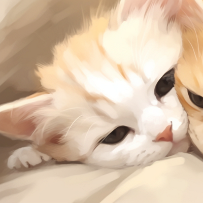 Image For Post | Two kitten characters in dynamic cuddling pose, fluffy details and warm colors. cute cat matching pfp trends pfp for discord. - [cute cat matching pfp, aesthetic matching pfp ideas](https://hero.page/pfp/cute-cat-matching-pfp-aesthetic-matching-pfp-ideas)