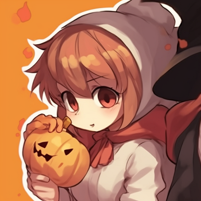 Image For Post | Two characters cheek-to-cheek, warm colors, wearing jack-o'-lantern themed outfits. unique halloween matching pfp pfp for discord. - [matching pfp halloween, aesthetic matching pfp ideas](https://hero.page/pfp/matching-pfp-halloween-aesthetic-matching-pfp-ideas)