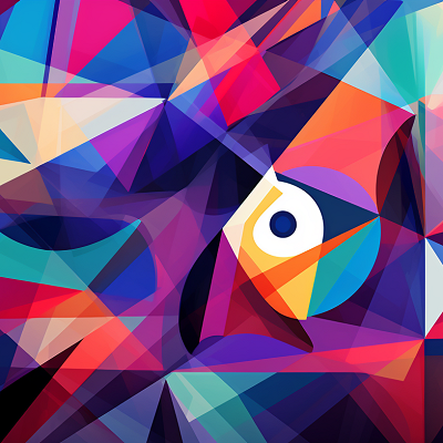 Image For Post Cubism Inspired Art Wallpaper Colorful Fractures - Wallpaper