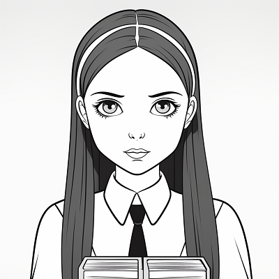Image For Post Wednesday Addams Intellectual Edition - Wallpaper