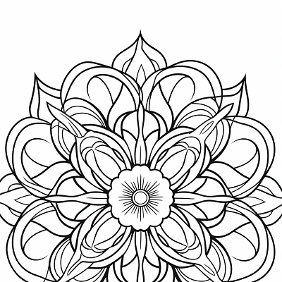 Image For Post Intricate Swirl Mandala - Printable Coloring Page