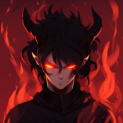 Image For Post | Art of a smiling demon, soft shading and warm undertones. anime demon pfp aesthetics pfp for discord. - [Anime Demon PFP Collection](https://hero.page/pfp/anime-demon-pfp-collection)