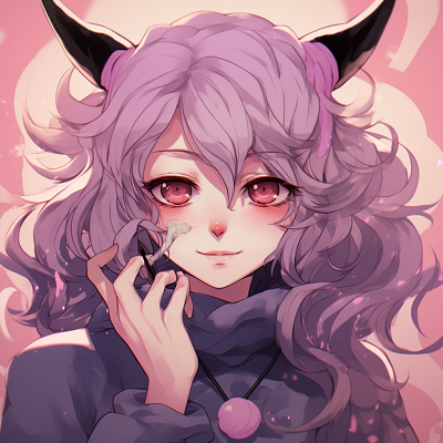 Image For Post | Closeup of Netsuko, highlighting her pink eyes and gentle smile. anime demon pfp for fans pfp for discord. - [Anime Demon PFP Collection](https://hero.page/pfp/anime-demon-pfp-collection)