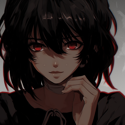 Image For Post | Close-up view of a black PFP female character's face, highlighting her expressions. Impressive detailing and moody tones. black pfp anime female characters pfp for discord. - [Black PFP Anime Collections](https://hero.page/pfp/black-pfp-anime-collections)