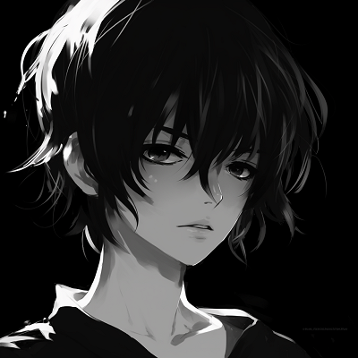 Image For Post | Retro styled anime girl headshot in monochrome, emphasis on the style and hair details. classic black and white anime girl pfp pfp for discord. - [Top Black And White PFP Anime](https://hero.page/pfp/top-black-and-white-pfp-anime)