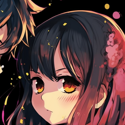 Image For Post | Natsu and Lucy from Fairy Tail, vibrant colors and whimsical style, standing side by side. creative matching pfp pfp for discord. - [off](https://hero.page/pfp/off-brand-matching-pfp-matching-pfps-only)