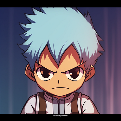 Image For Post | Funny face Grimmjow in chibi style, playful elements and bright hues. funniest anime pfp ideas pfp for discord. - [Funny Pfp For Anime](https://hero.page/pfp/funny-pfp-for-anime)