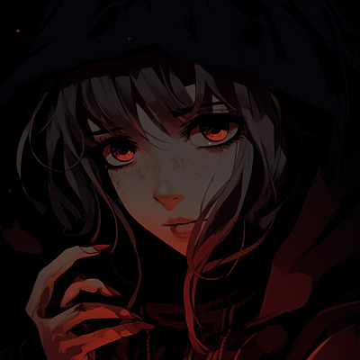 Image For Post | A female character concealed in mystery, featuring detailed shadows and controlled hues. darkness anime pfp females pfp for discord. - [Darkness Anime PFP Collection](https://hero.page/pfp/darkness-anime-pfp-collection)