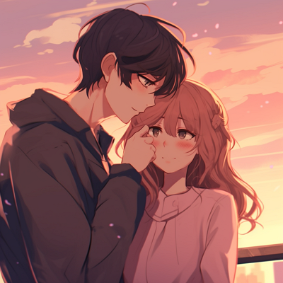 Image For Post | A couple embarks on a romantic moment against a sunset backdrop, radiating warmth and soft colors. romantic couple anime matching pfp pfp for discord. - [Couple Anime Matching PFP Inspiration](https://hero.page/pfp/couple-anime-matching-pfp-inspiration)