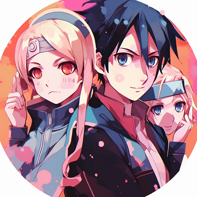 Image For Post | Naruto, Sasuke, and Sakura in battle poses, with high energy lines and striking colors. trio pfp for anime fans pfp for discord. - [Anime Trio PFP](https://hero.page/pfp/anime-trio-pfp)