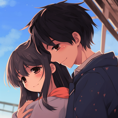 Image For Post | Profile shots of Taki and Mitsuha from Kimi no Na wa. Detailed facial expressions, blended colors, and sharp lines. couple anime for matching pfp aesthetics pfp for discord. - [Couple Anime Matching PFP Inspiration](https://hero.page/pfp/couple-anime-matching-pfp-inspiration)