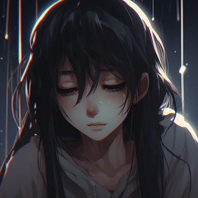 Image For Post | Anime girl staring at the night sky, detailed stars and sense of longing in her eyes. aesthetics depressed anime girl pfp pfp for discord. - [depressed anime girl pfp](https://hero.page/pfp/depressed-anime-girl-pfp)