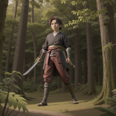 Image For Post Anime, betrayal, forest, samurai, hero, exploring, HD, 4K, AI Generated Art