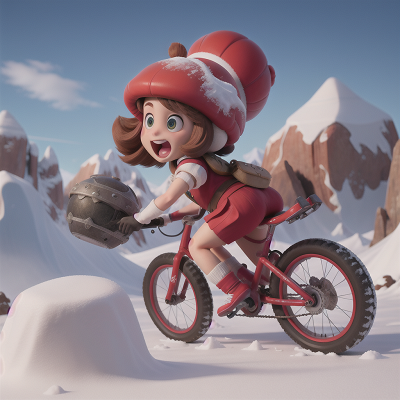 Image For Post Anime, avalanche, circus, bicycle, alien planet, cavemen, HD, 4K, AI Generated Art