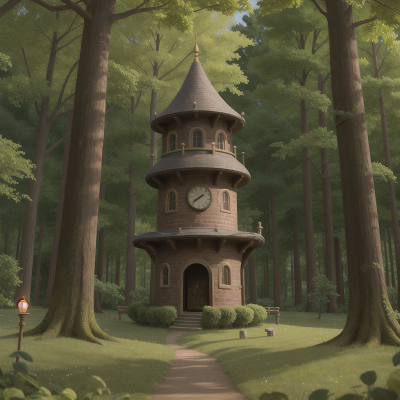 Image For Post Anime, time machine, forest, knight, wizard, castle, HD, 4K, AI Generated Art
