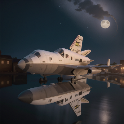 Image For Post Anime, cathedral, holodeck, space shuttle, helicopter, moonlight, HD, 4K, AI Generated Art